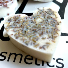 Load image into Gallery viewer, Heart Shaped, Lavender &amp; Bergamot Essential Oils - Melt Massage Bar 40g