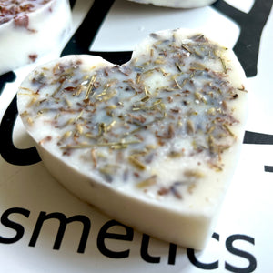 Heart Shaped, Lavender & Bergamot Essential Oils - Melt Massage Bar 40g