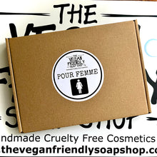 Load image into Gallery viewer, Letterbox Friendly, ‘Pour Femme’ Six Soap Bar Gift Set - Théo’s Planet