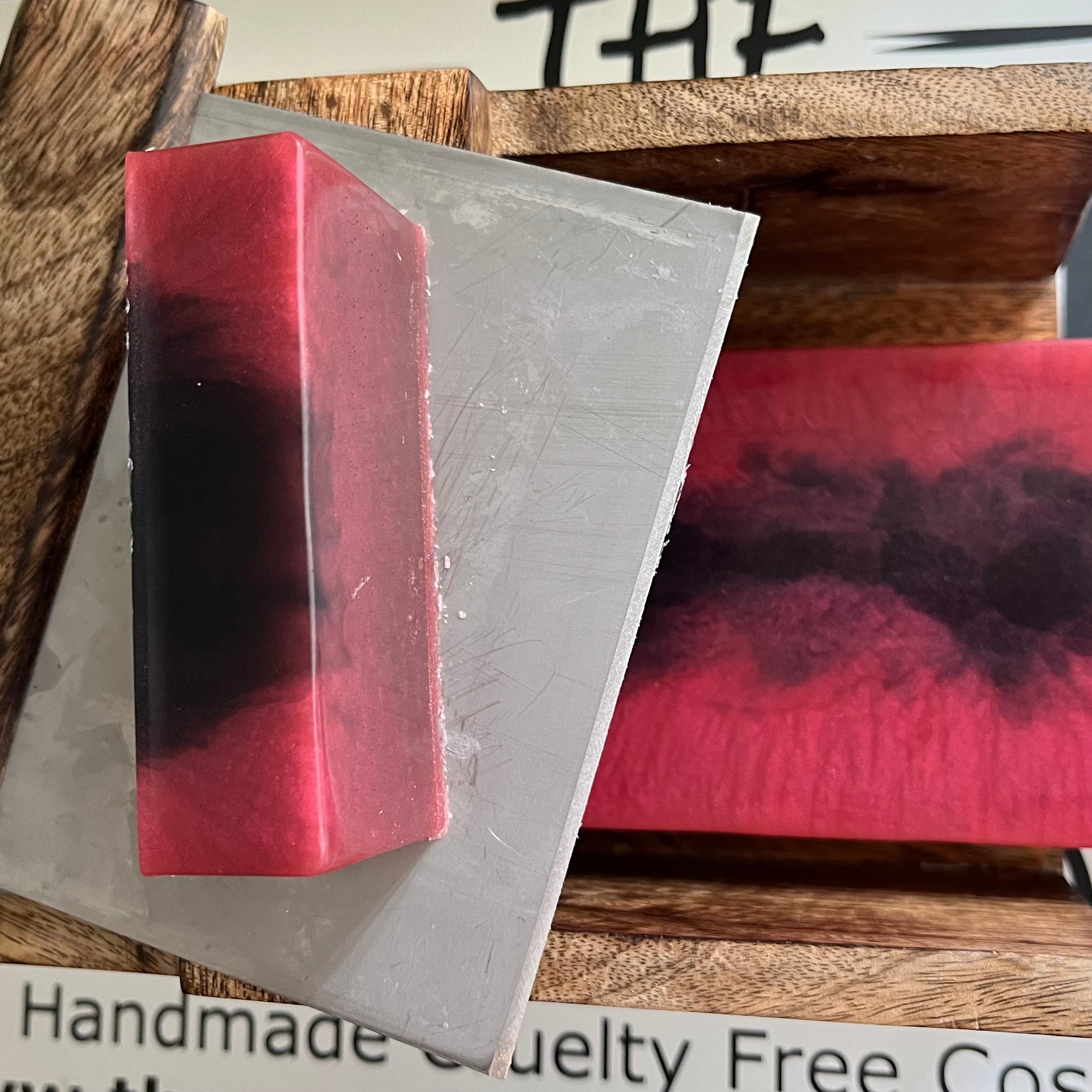 Pomegranate Noir, with Sparkling Mica - Théo’s Planet Soap Bar 110g