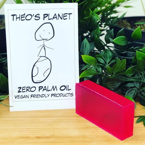 Raspberry, with real Raspberry Seed Oil - Théo’s Planet Soap Bar 110g