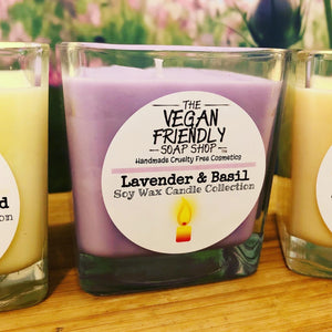 Lavender & Basil - Soy Wax Candle 390g